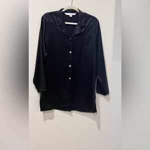 🖤 Victoria's Secret 100% Silk Night Shirt | Black | Medium 🖤